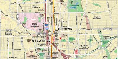რუკა midtown Atlanta
