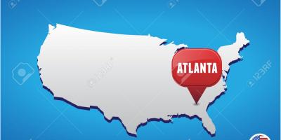 Atlanta აშშ რუკა