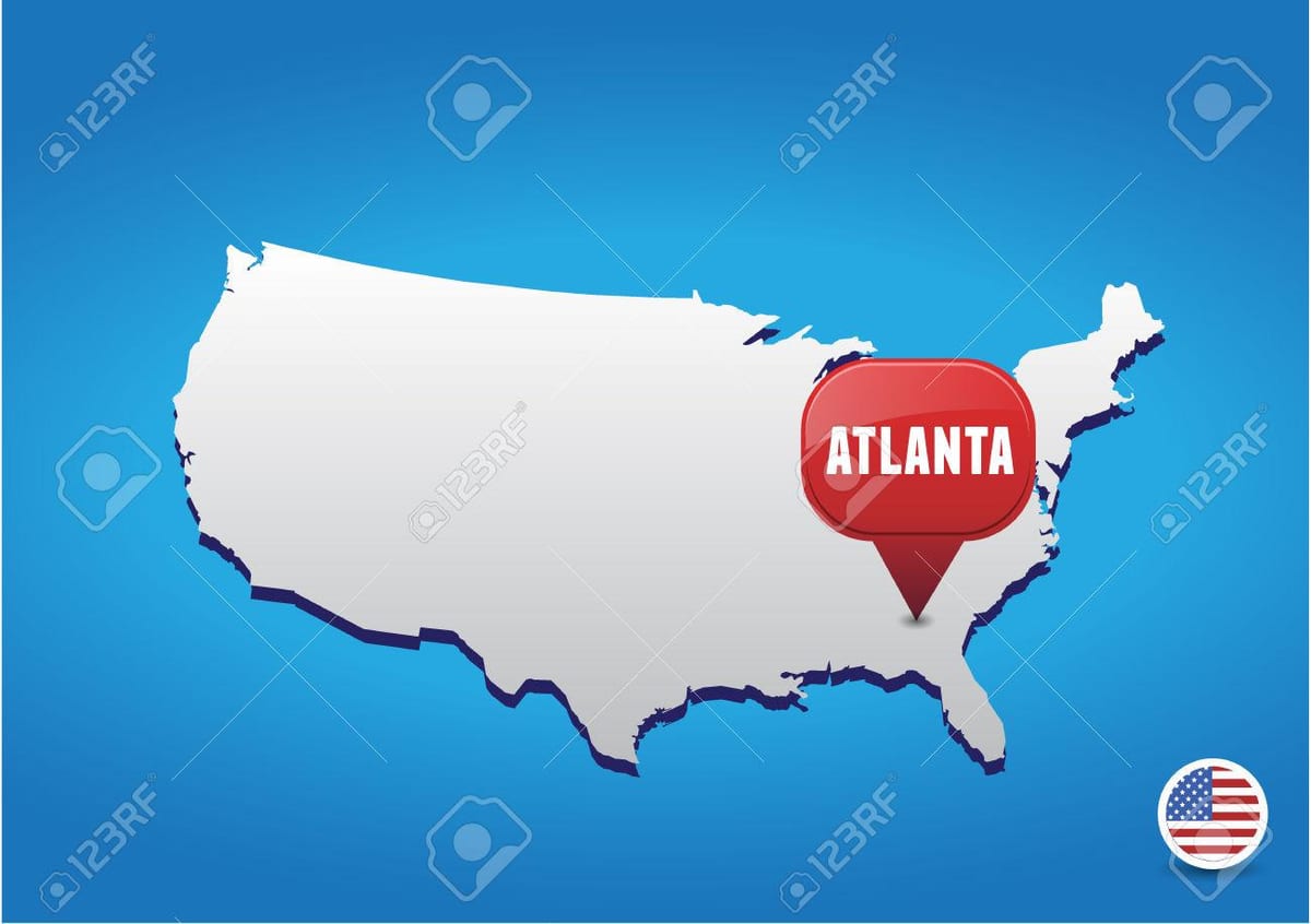 Atlanta აშშ რუკა