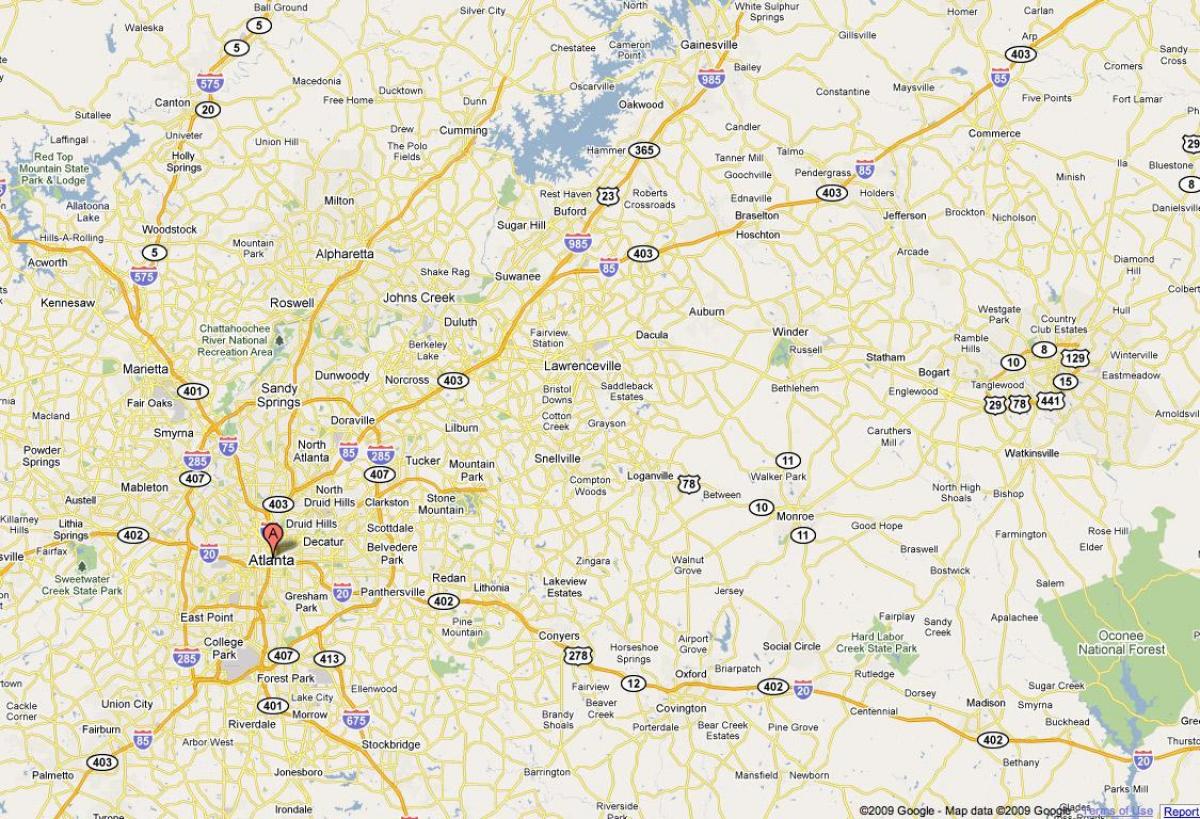 რუკა Atlanta ga,