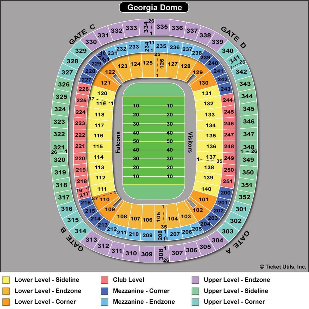 Atlanta Falcons სტადიონი რუკა