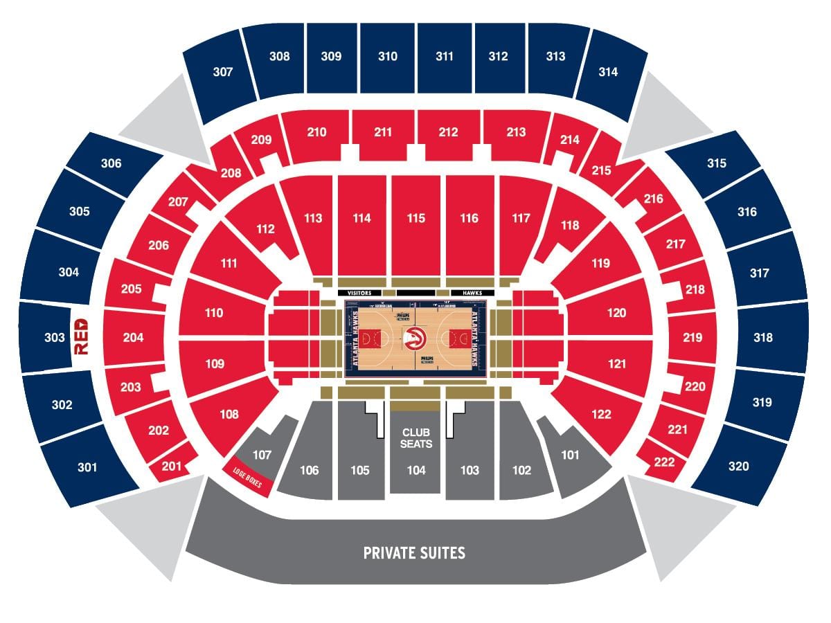 Philips arena ადგილს რუკა