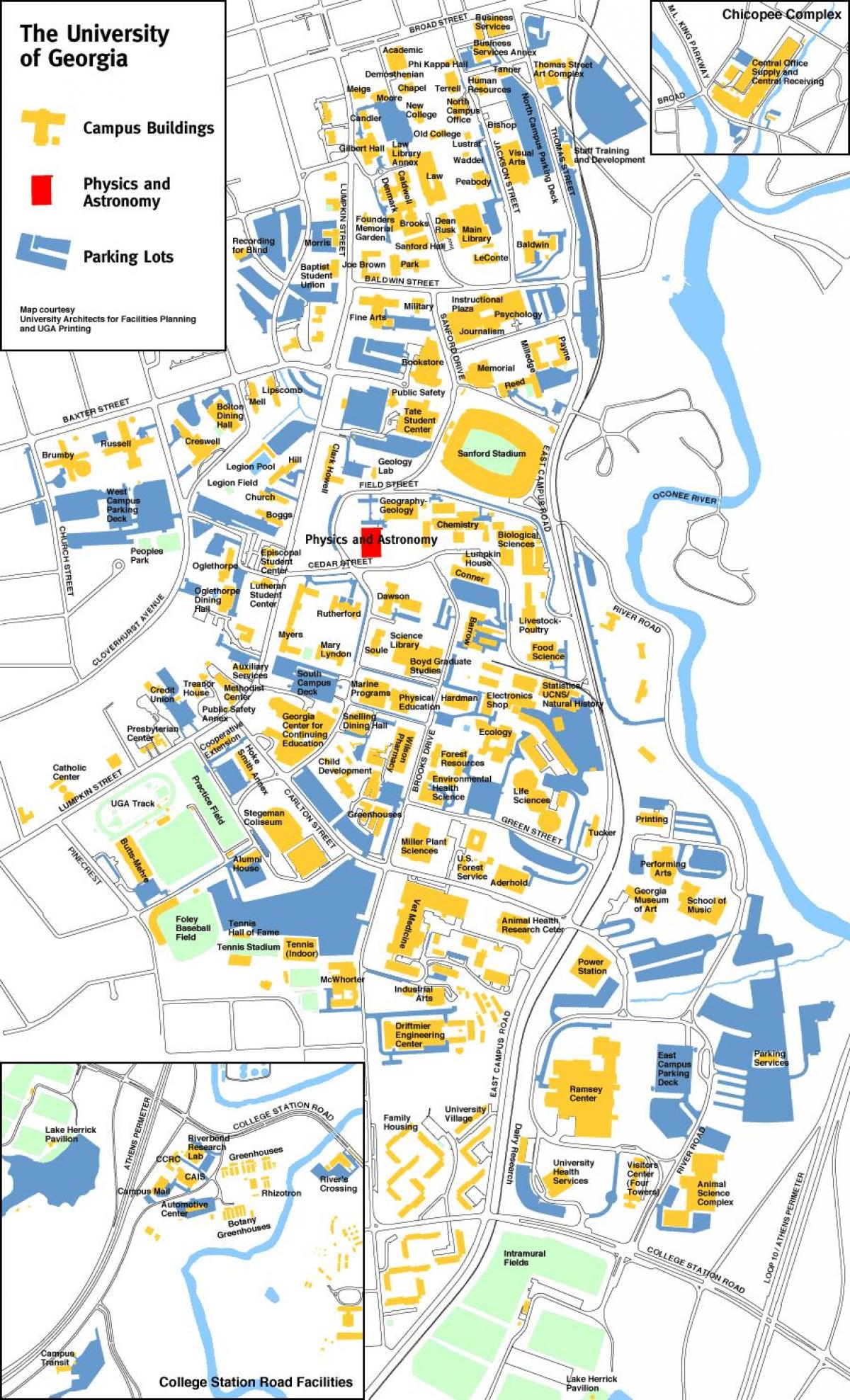 საქართველოს უნივერსიტეტი რუკა