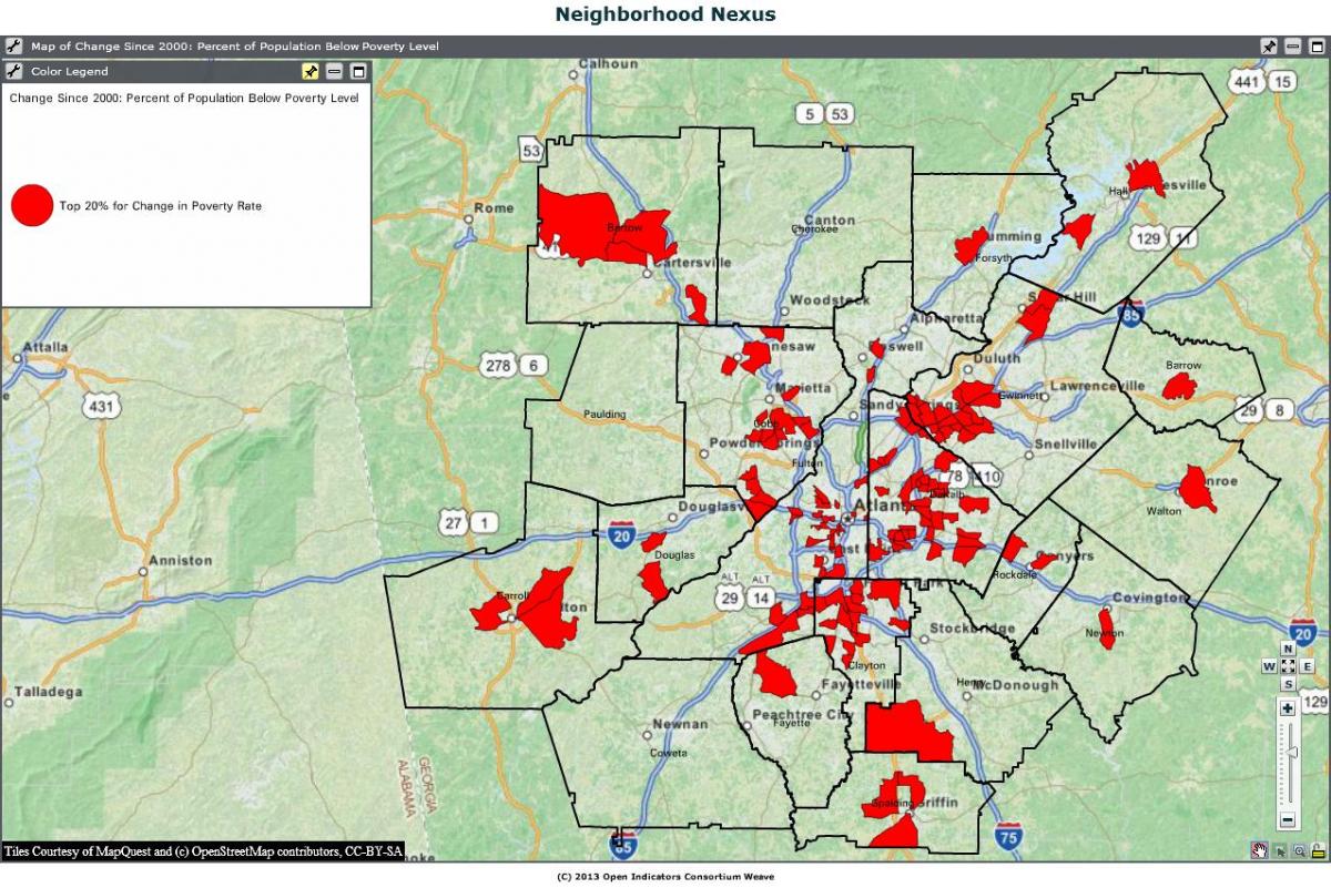 დანაშაულის რუკა Atlanta
