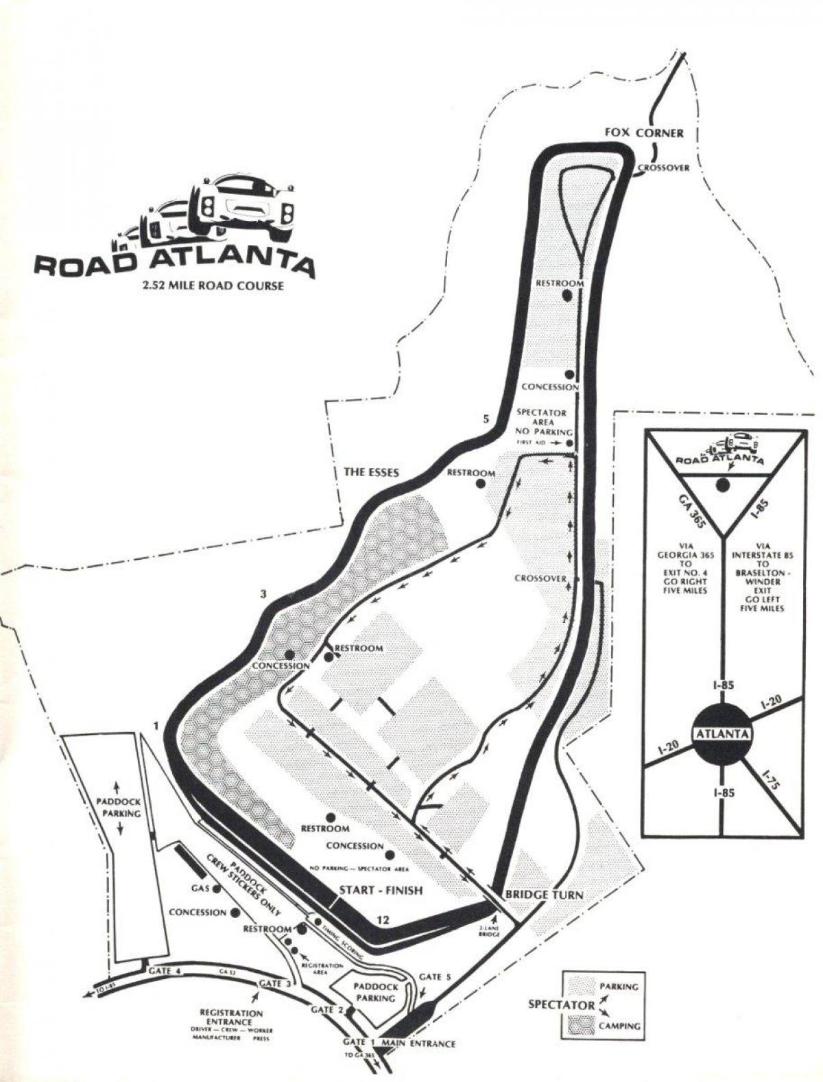 რუკა გზის Atlanta სიმღერა