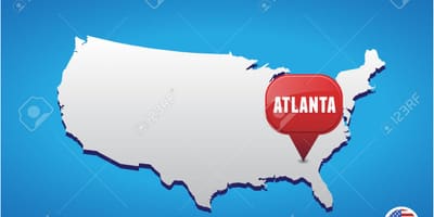 Atlanta აშშ რუკა