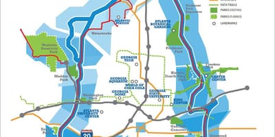 Beltline Atlanta რუკა